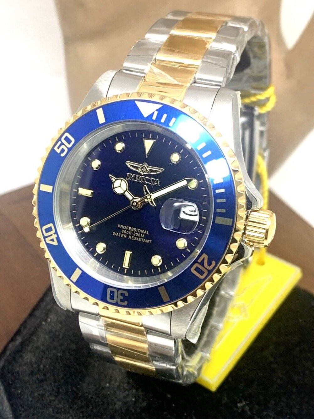 Invicta Men's Watch 26972 Pro Diver Blue Dial 2-Tone Stainless Steel Quartz 40mm